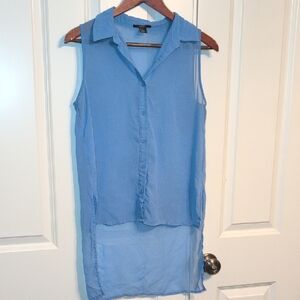 Forever 21 Sleeveless Blue Blouse